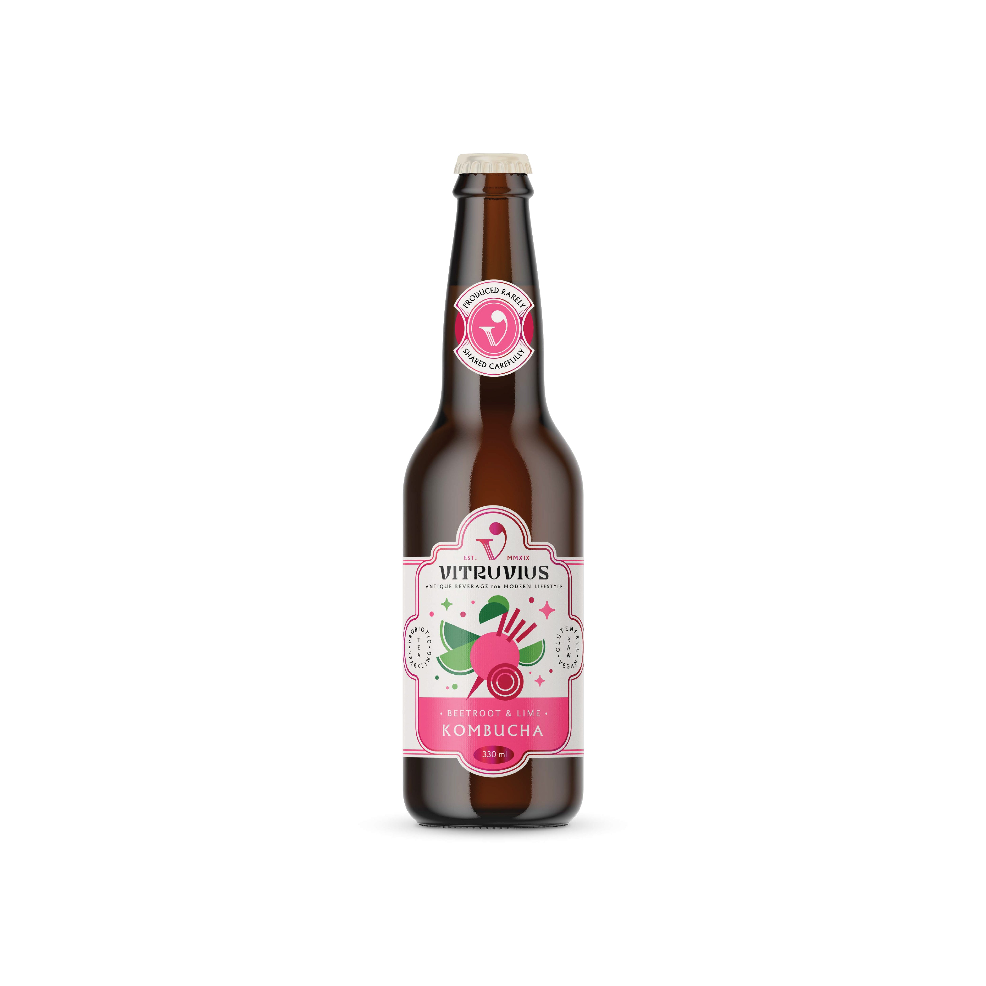 Beetroot&Lime (Pancar&Lime) Kombucha 330 ml