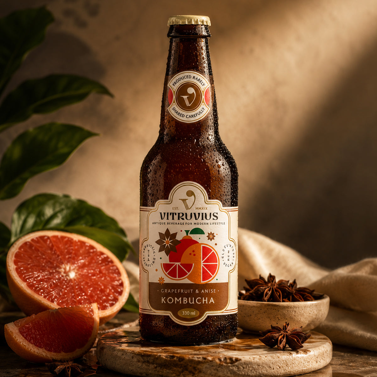 Grapefruit&Anise (Greyfurt&Anason) Kombucha 330 ml