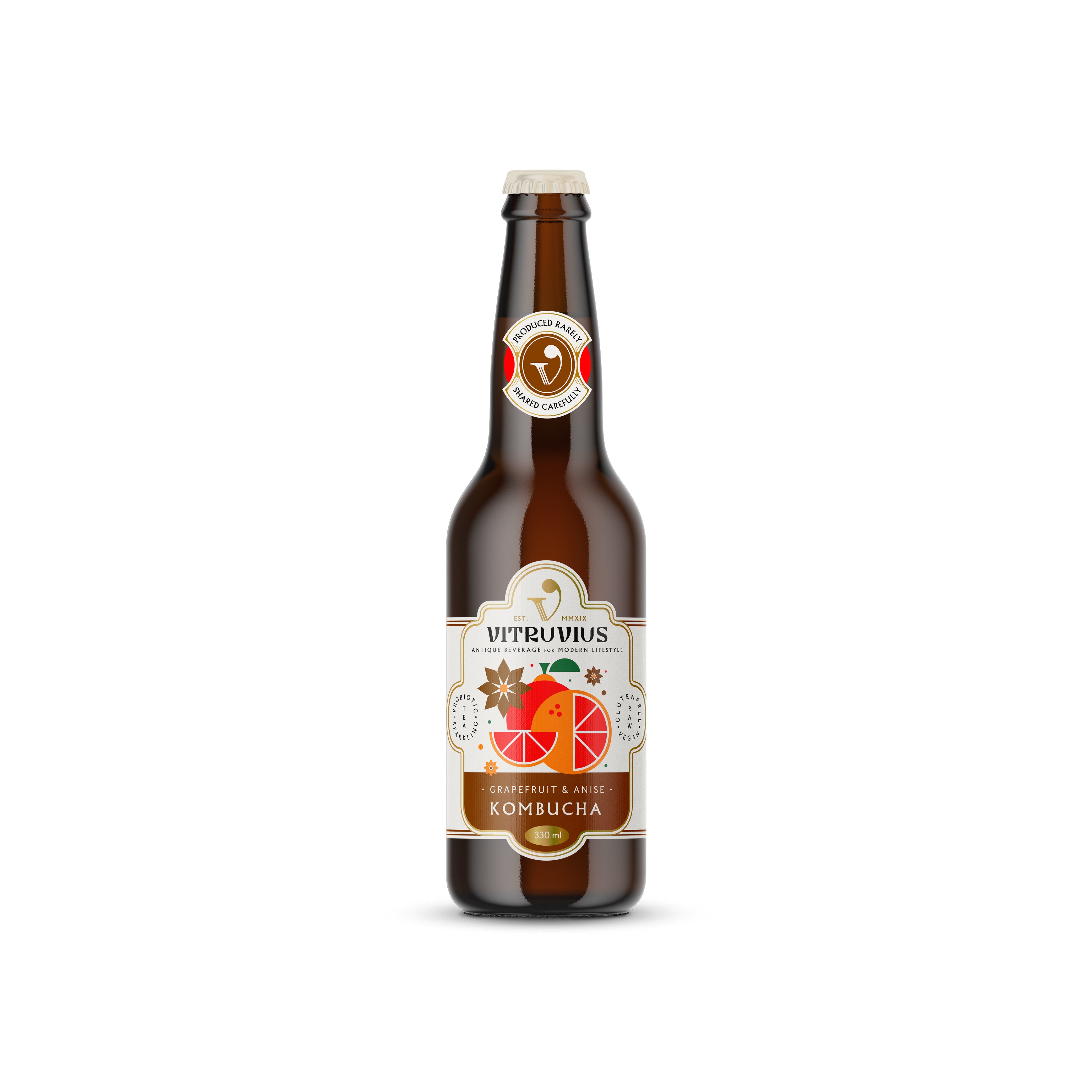 Grapefruit&Anise (Greyfurt&Anason) Kombucha 330 ml