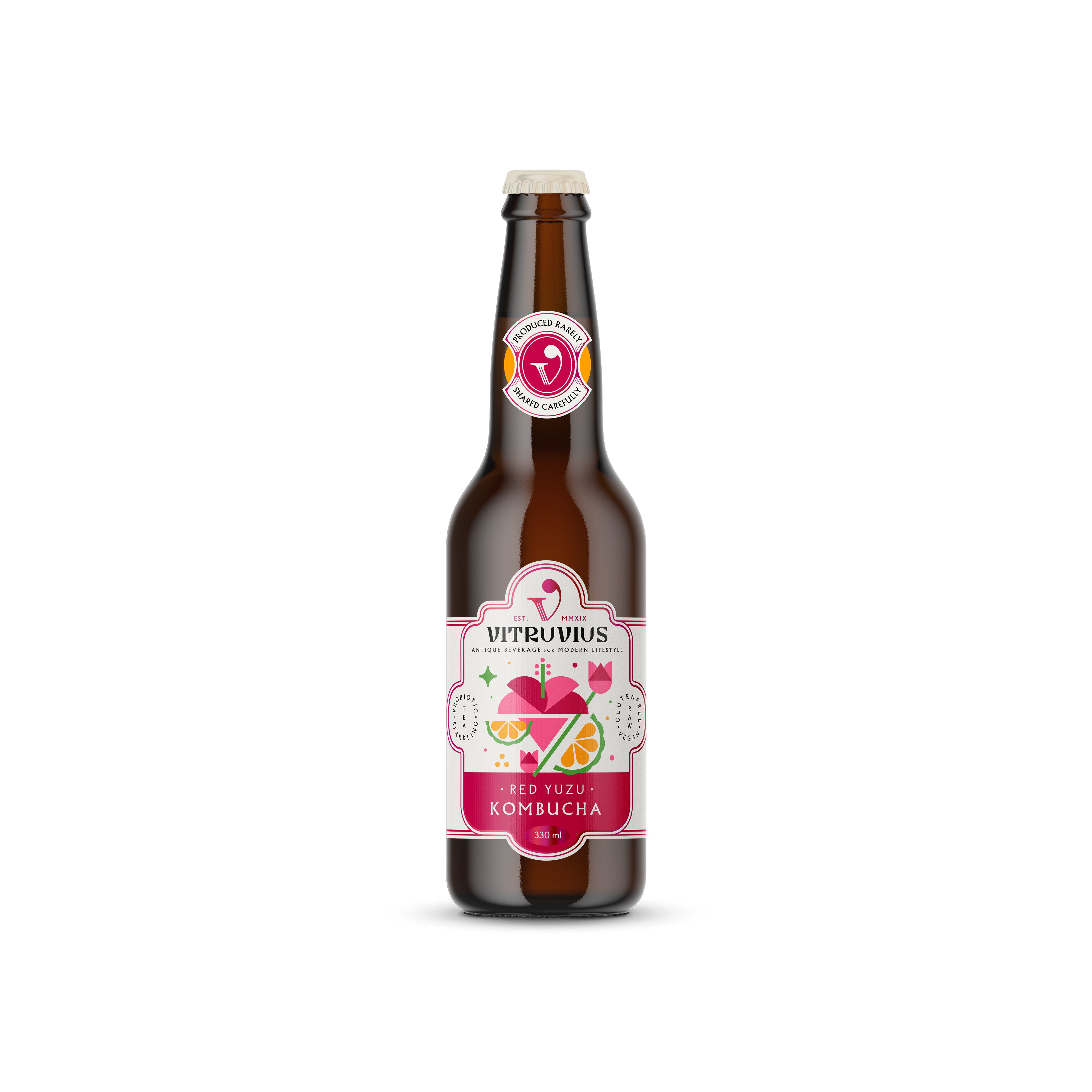 Red Yuzu (Hibiskus&Yuzu) Kombucha 330 ml