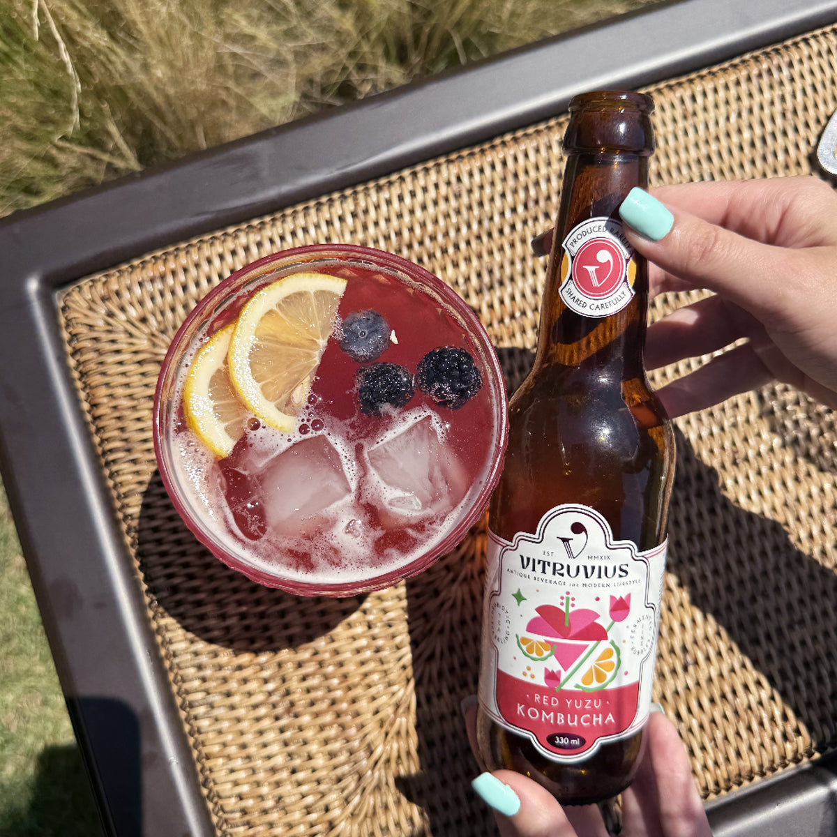 Red Yuzu (Hibiskus&Yuzu) Kombucha 330 ml